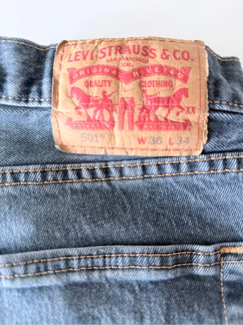 Levi's Men's Blue Denim Jeans 501